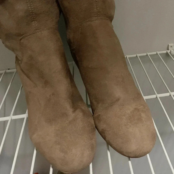 Franco Sarto knee high boots block heel faux suede - Picture 6 of 7